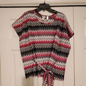 Chevron  dressy top